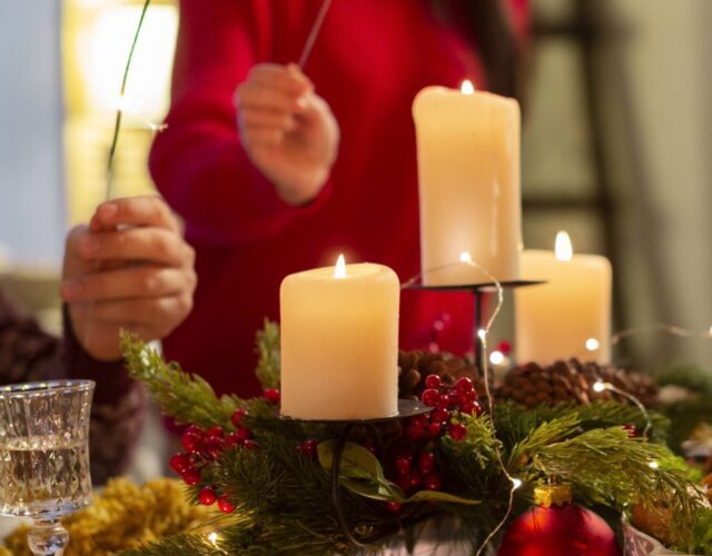 Ceia de Natal em família.